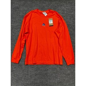 Nike ACG Logo Sleeve thick T-shirt Safety Orange DR7753-123 Size Medium